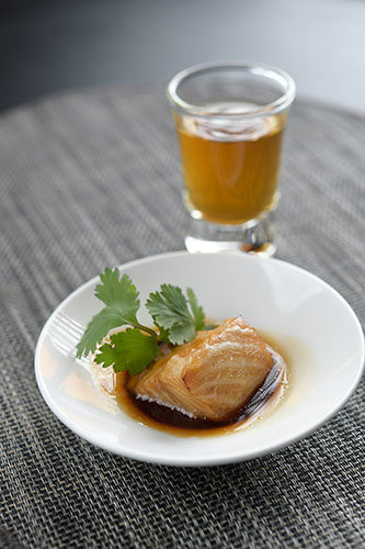 Traditional Oolong paired with Cod Teriyaki