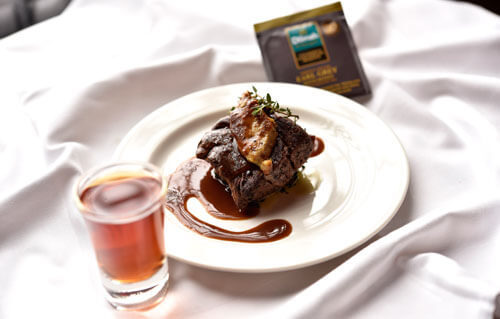 Perfect Ceylon Earl Grey with Honey paired with Tournedos Rossini