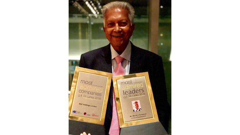 Merrill J. Fernando among ‘Most Admired Leaders...