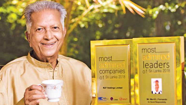 Merrill J. Fernando honoured as one of...