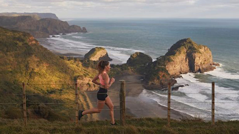 In The Exhilarating Mood With Marathon Runner...