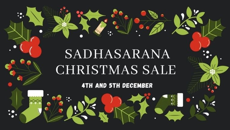 The 15th Annual Sada Sarana Christmas Sale is on!