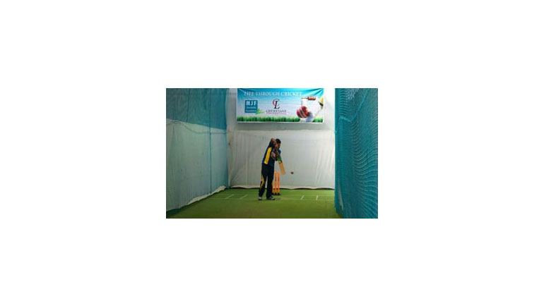 MJFCF and Cricket Live Foundation refurbish indoor nets at the De Zoysa Stadium, Moratuwa MJFCF and Cricket Live Foundation refurbish indoor nets at the De Zoysa Stadium, Moratuwa