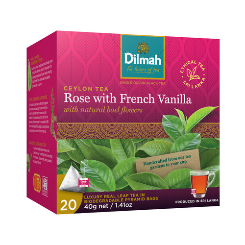 Rose with French Vanilla Tea with natural bael flowers