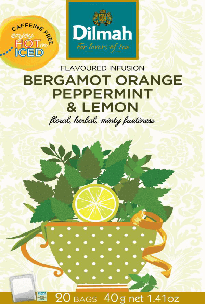 Flavoured Infusion Bergamot Orange, Peppermint & Lemon