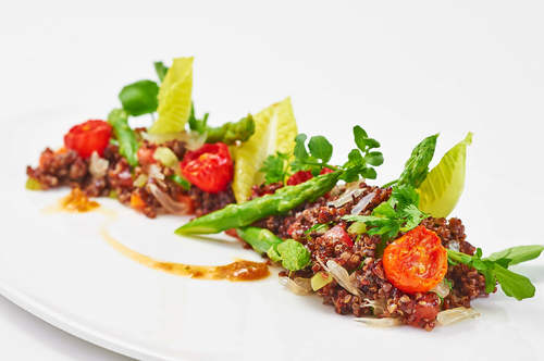 Dilmah Ginger Tea Marinated Red Quinoa Salad (Vegetarian)