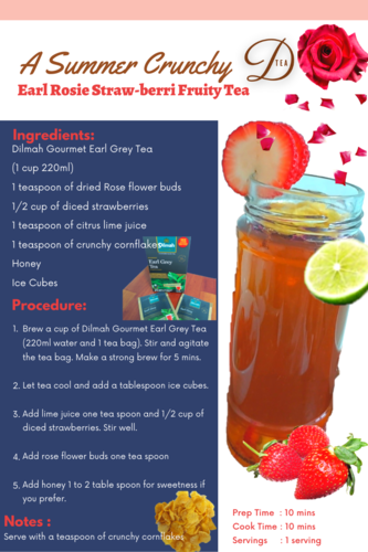 A Summer Crunchy – Earl Rosie Straw-Berri Fruity Tea