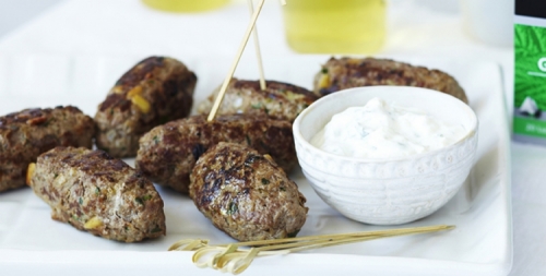 Gentle Minty Green Tea Lamb Koftas