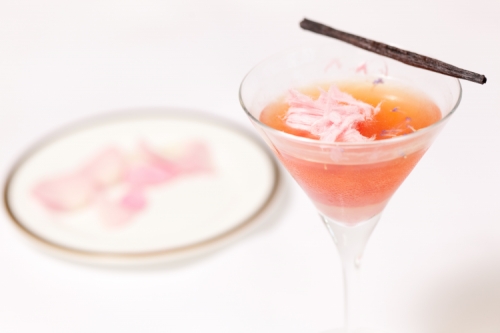 Dilmah Rose and French Vanilla t-Series Lavender Martini