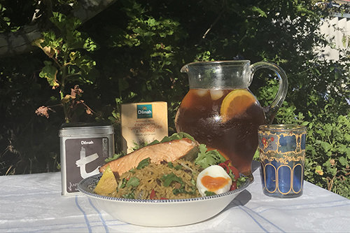 Kedgeree Re-Imagined With Hot Tea Smoked Salmon