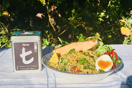 Kedgeree Re-Imagined With Hot Tea Smoked Salmon