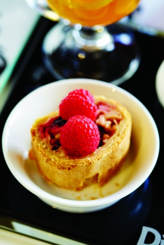 SWEET BERRY STRUDEL WITH VANILLA BEAN ANGLAISE