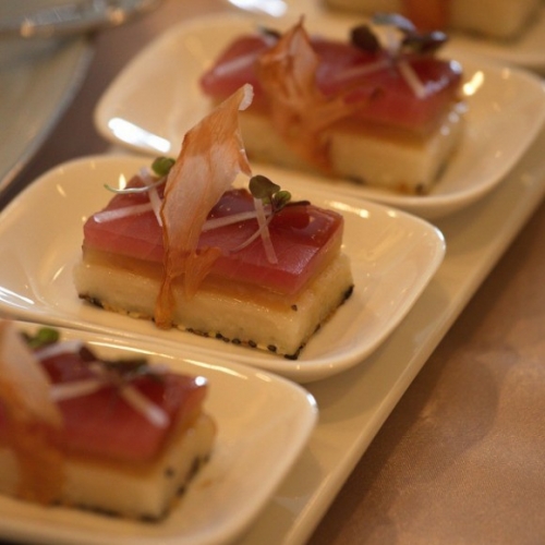 Southern Ocean Yellowfin Tuna, Daikon, Glutinous Rice, Sencha, Shoyu, Pickled Ginger