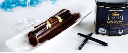 CRISPY BITTER CHOCOLATE WITH FROSTED CHOCOLATE TUBE