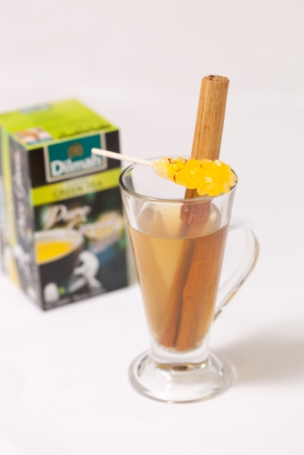 Spiced Dilmah Pure Green Tea with Artisanal Spice and Saffron Rock Sugar