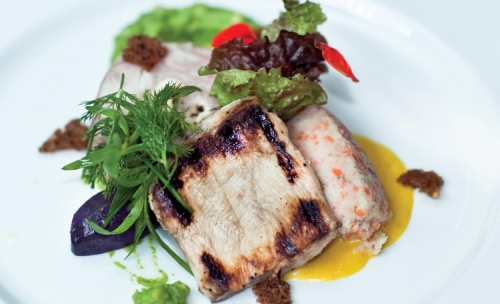 Grilled Chicken Fillet Marinated with Dilmah English Afternoon Tea